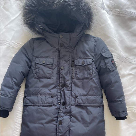 Navy Blue Pajar Canada Winter Parka with Fur Hood - Picture 2 of 7